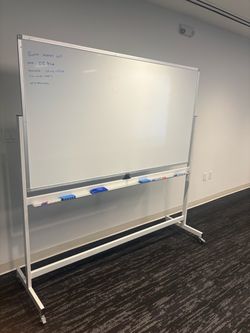 Double sided - White board w/ wheels