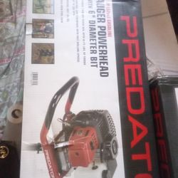 Auger Power head With 6" Diameter Bit Predator 