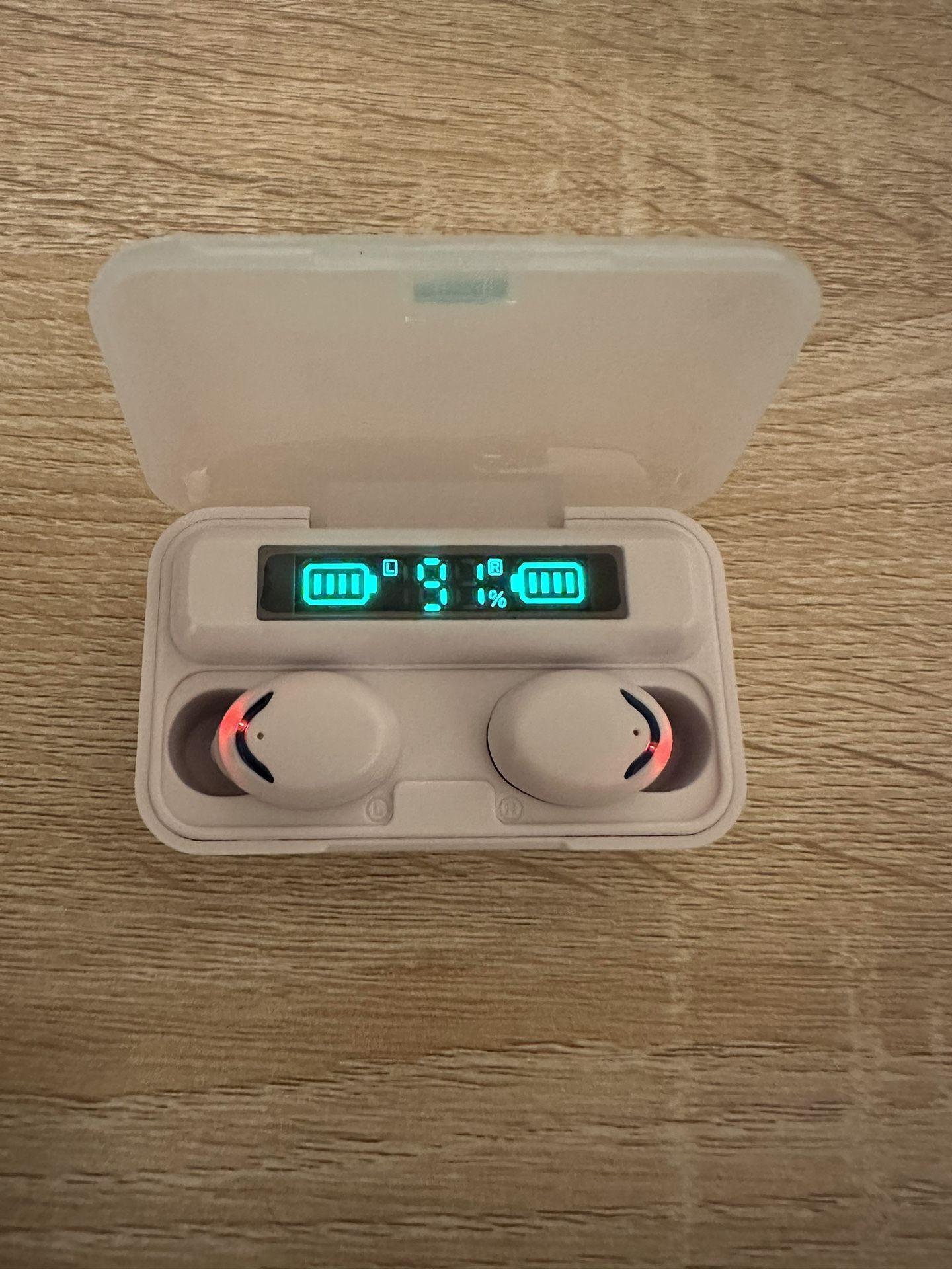 White Bluetooth 5.0 Earbuds TWS Wireless Headphones Headset Stereo Samsung Android iPhone Earphone Gift.