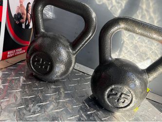 25.lbs x 2 kettlebells NEW