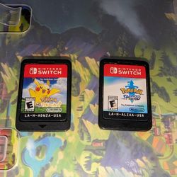 Pokemon Sword & Pokemon: Let's Go, Pikachu (( NINTENDO SWITCH GAMES