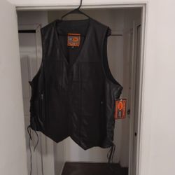 First Classic Leather Vest 3x