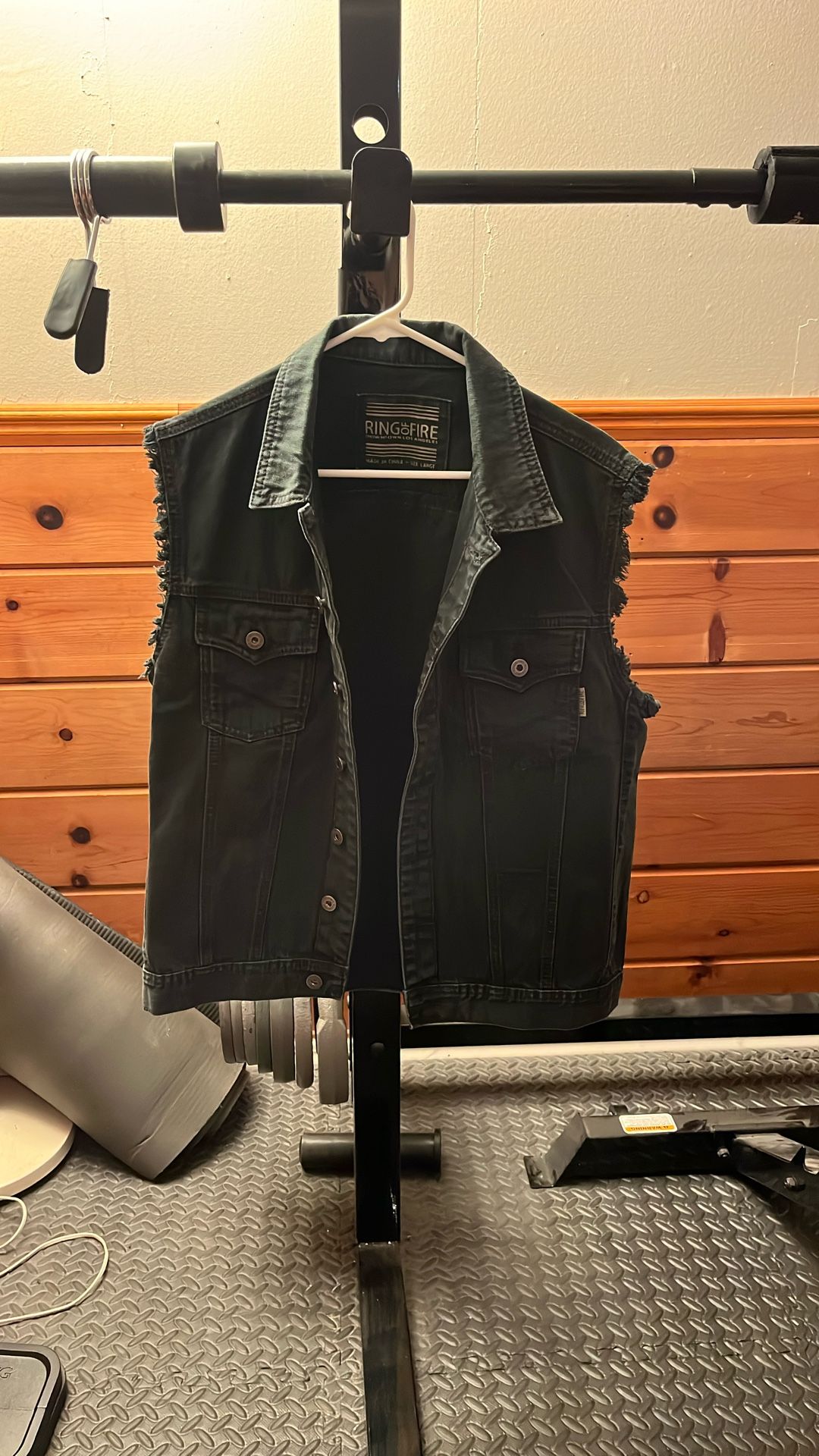 Large Ring Of Fire Jean Vest