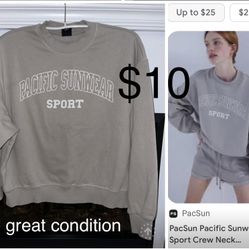 PacSun Pacific Sunwear Sport Sweatshirt in great condition size S only $10