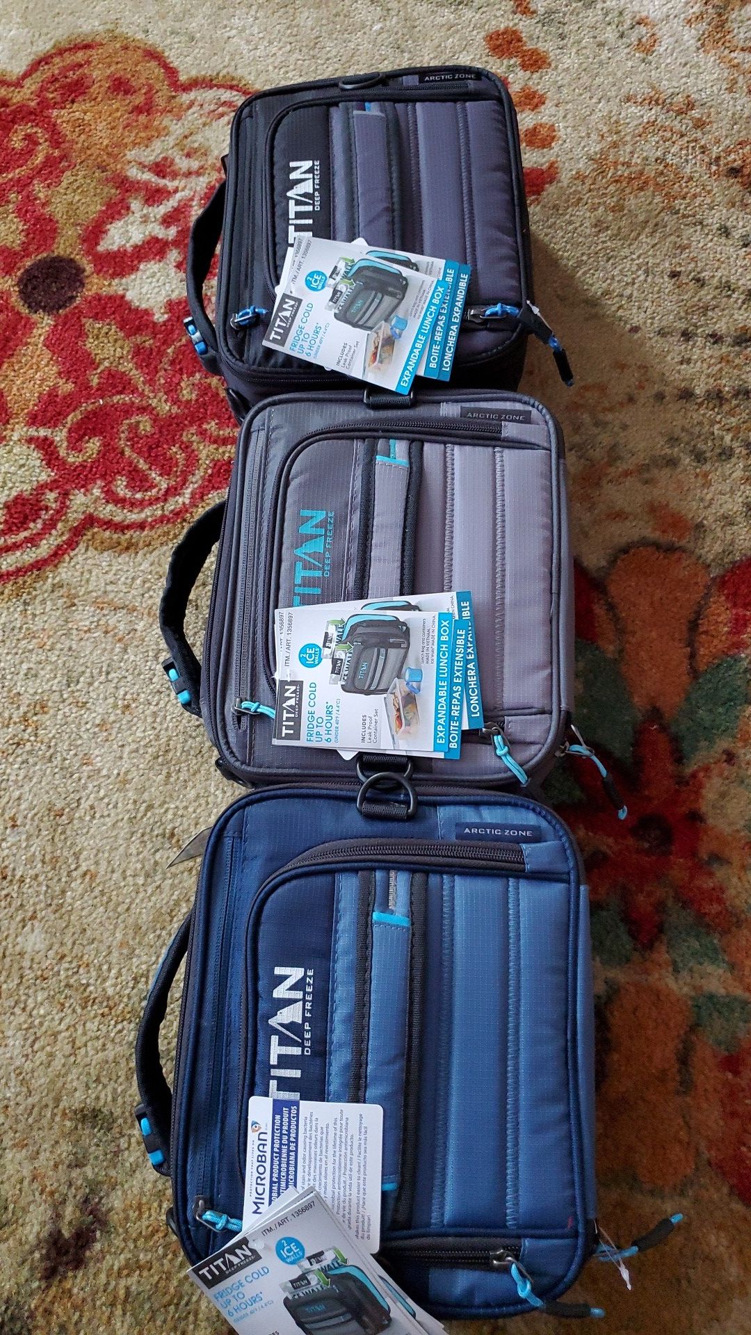 TITAN DEEP FREEZE EXPANDABLE LUNCH BOX WITH 2 ICE WALLS EACH $20