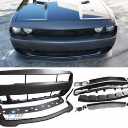 Fits 08-14 Dodge Challenger Coupe Front Bumper Cover & SRT Style Front Lip - PP