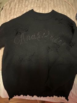 black sweater