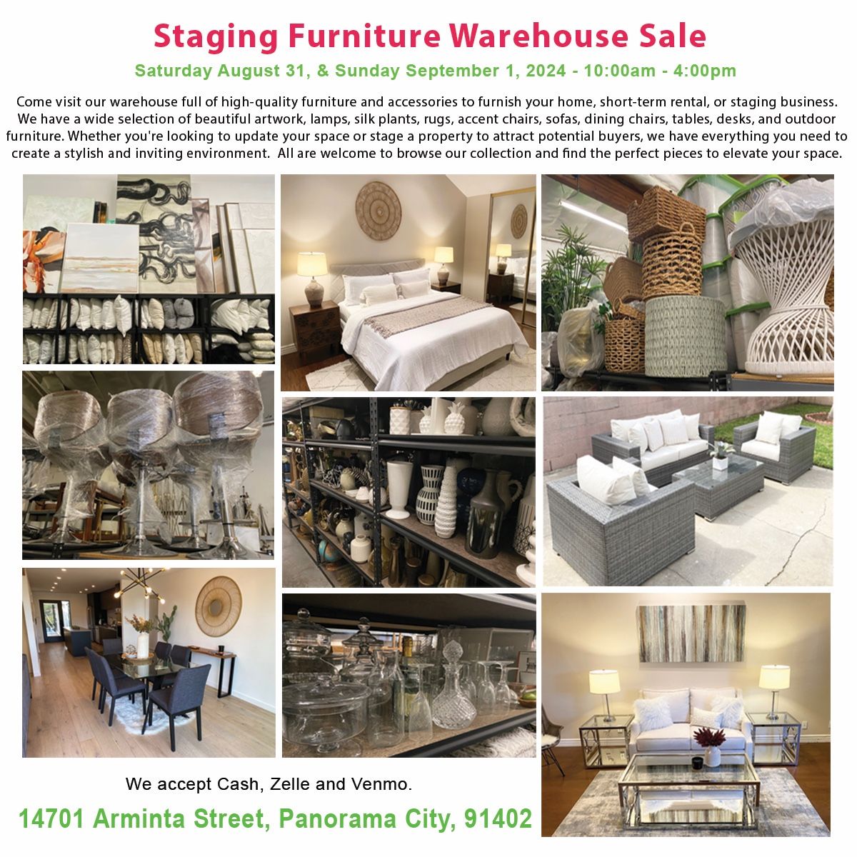 Home Staging Furniture Sale