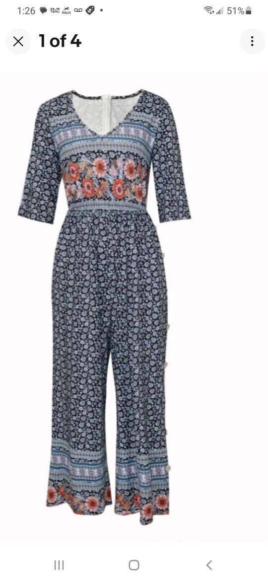 Floral pattern ladies jumper-new