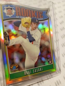 Roki Sasaki Rc Rookie Card Dodgers 