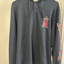 Anaheim Angels Men’s Long Sleeve Lightweight Hoodie