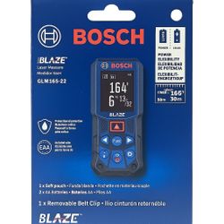 Bosch GLM 165‑22 Blaze 165 ft Laser Distance Measurer – Brand New