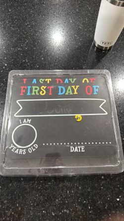 First Day of School Walk board sign