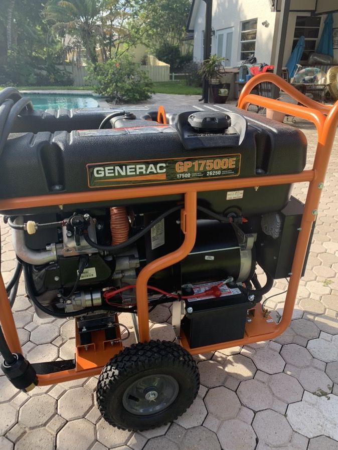 Generac generator 17,500 watts electric start