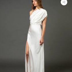 Ivory Silk Gown Michelle Mason