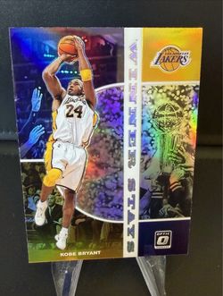Kobe Bryant Panini Optic Winner Stays Prizm