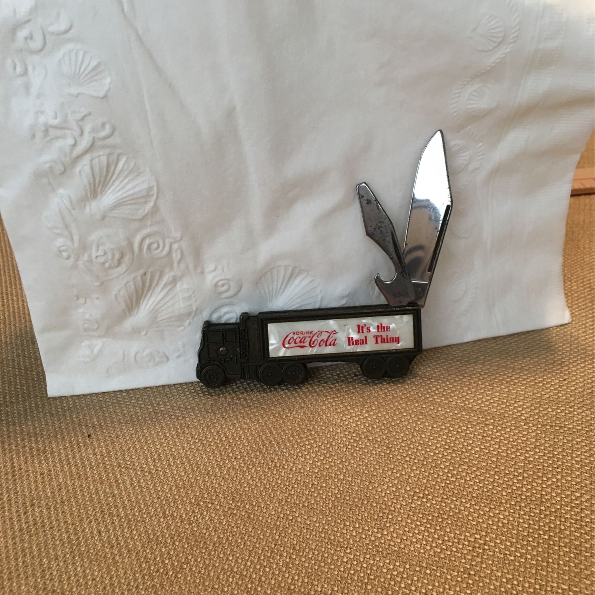 Coca Cola Train Pen Knife