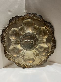 Wallace Silversmiths Seder Plate Judaica