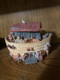 Noah’s Ark Resin Piggy Bank