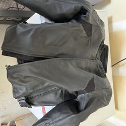 Dainese 2-layer leather motorcycle jacket