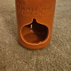 Fall Themed Jar - Tealight Holder