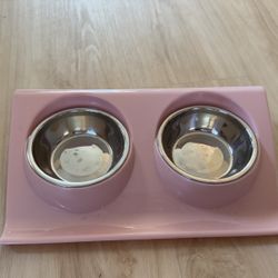 Pink Pet Bowls