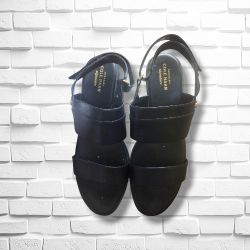 Cole Haan ZEROGRAND Meritt Sandals Black Leather Size 8
