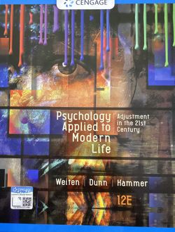 Psychology Applied To Modern Life , PSY CLASSES