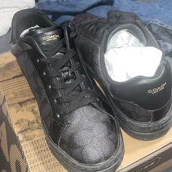 Black coach sneakers