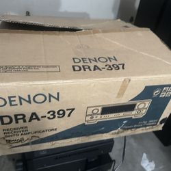 Denon DRA-397 2 Channels AM/FM Audio Video Stereo Receiver/Amplifier With Remote, Manual In Box