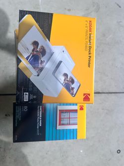 New Kodak Dock Plus PD460 4x6 Photo Printer Bundle + 80 Sheets Paper