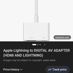 Apple lightning HDMI adapter
