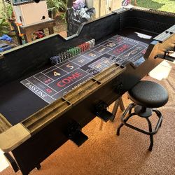  FOR SALE: 8ft X 3ft Handmade Craps Table! 🎲🔥