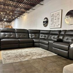 NEW 🚥 $20 Down Payment Finance 🚥Mackie Pike 6 Piece Power Reclining Sectional 