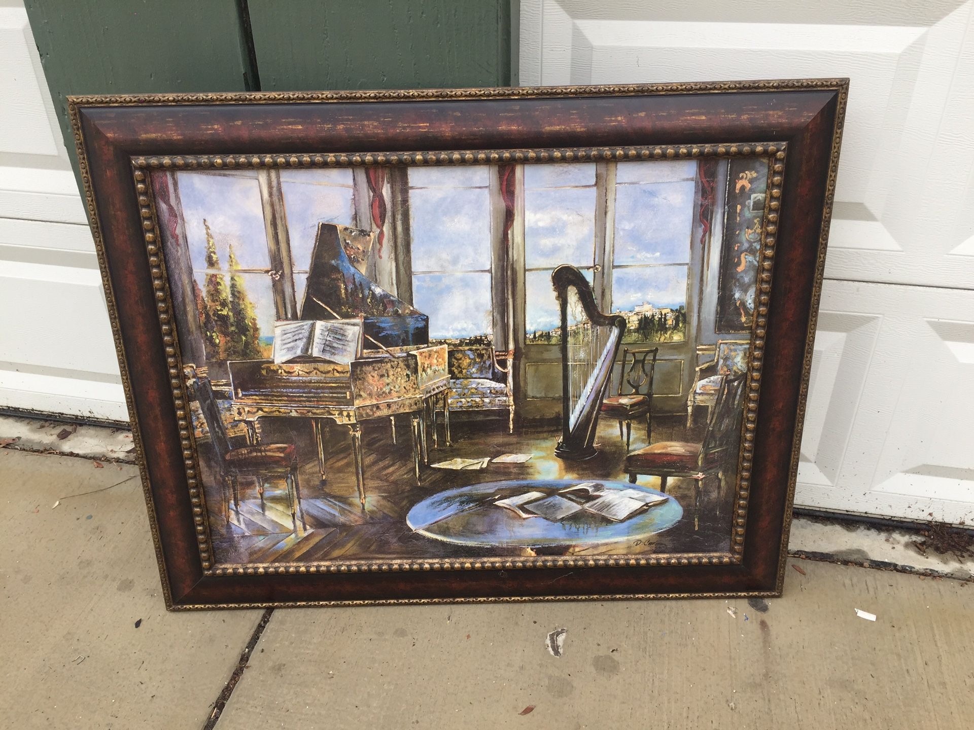 Music lessons famous paint print!