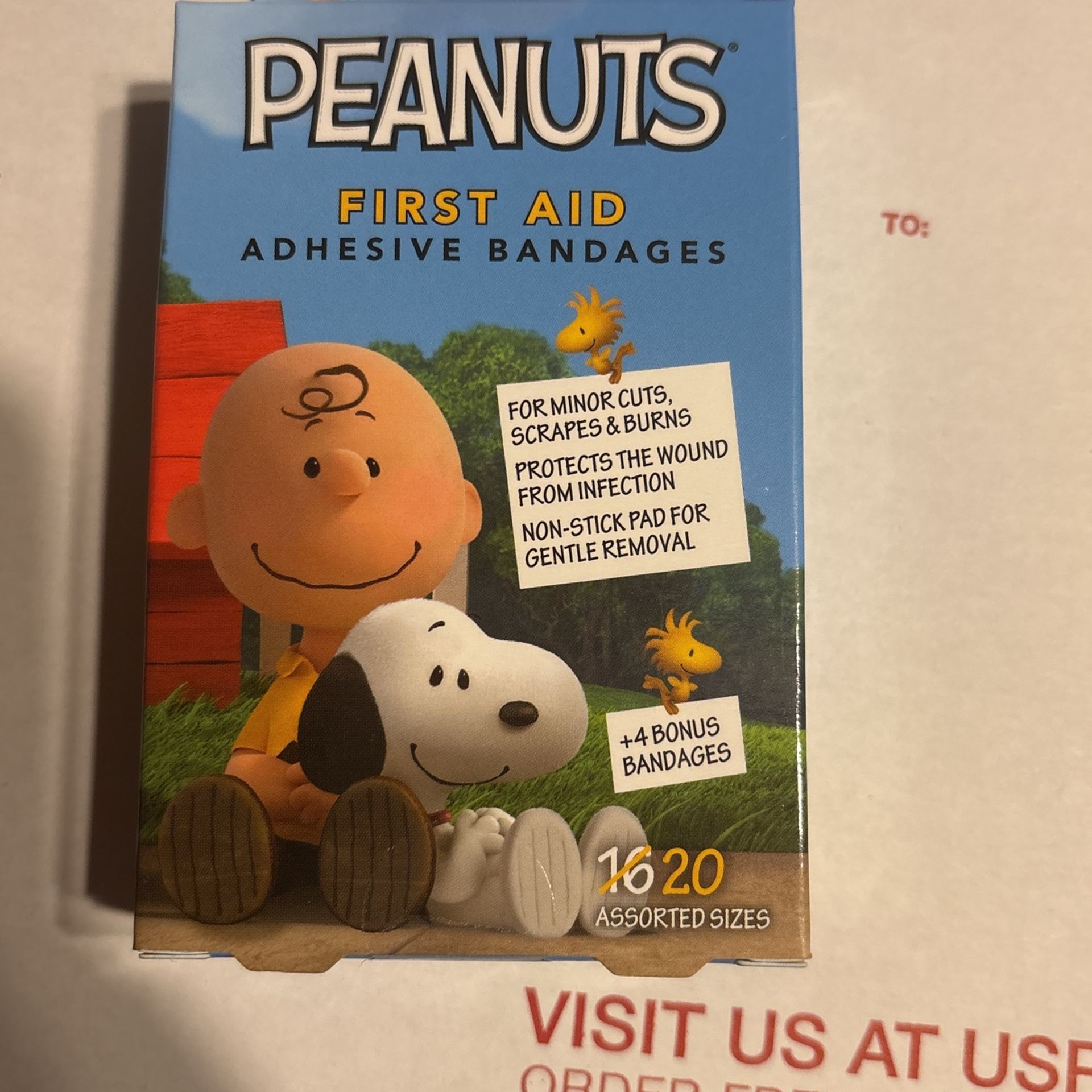 Peanuts Charlie Brown Bandaids New