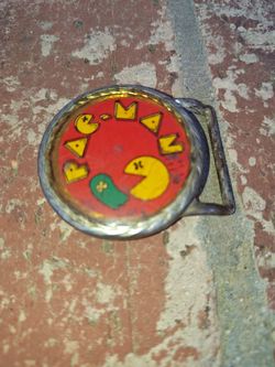 Vintage Pac-Man Belt Buckle