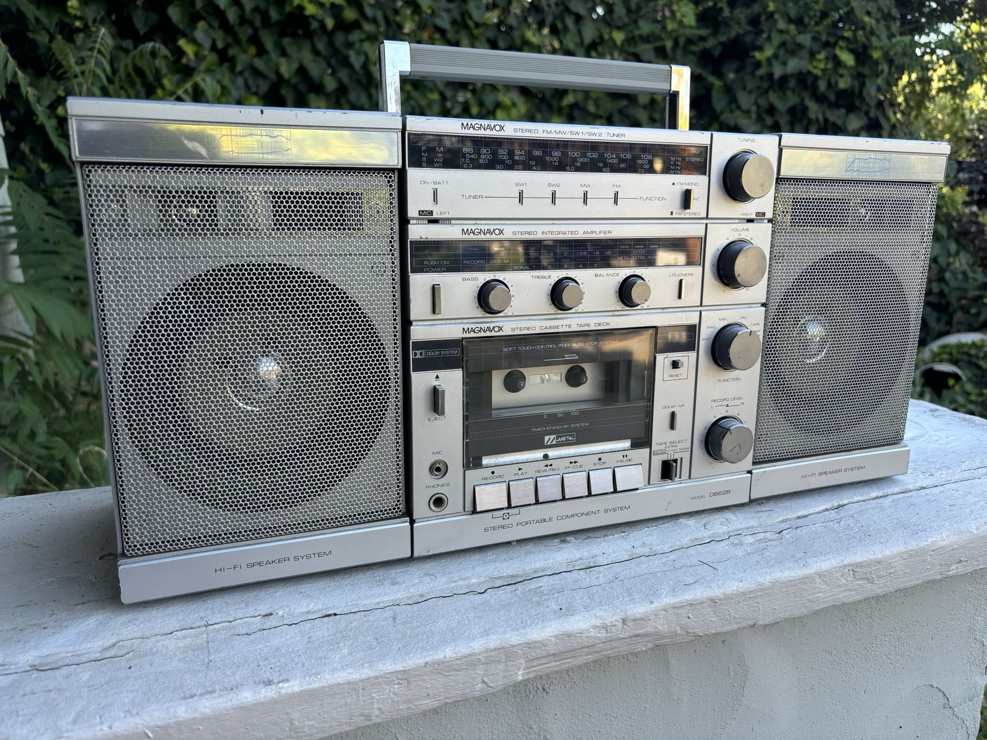Phillips Magnavox D8628 Japan Rare Boombox Radio Boom Box Ghetto Blaster Ghettoblaster Cassette Tape Player