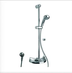 La Toscana 33" Adjustable Shower Slide Bar w/ 78" Hose Polished Chrome - New