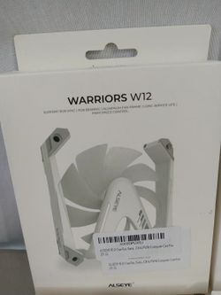 NEW Alseye Warrior W12 White – 120mm ARGB Cabinet Fan with PWM Controller