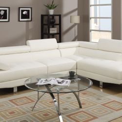 White Sectional Sofa Set 