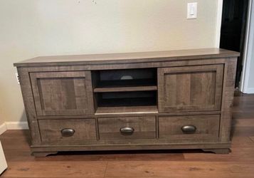 TV stand Rustic Wood with sliding doors