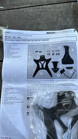 Ducati performance carbon number plate