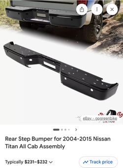 KPC 08-10 Nissan Titan rear bumper New