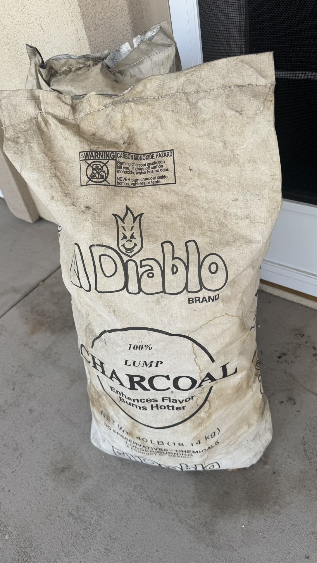 El Diablo Lump Charcoal BBQ Smoker Two Bags