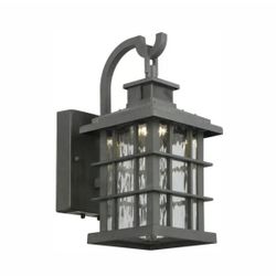 HOME DECORATORS Summit Ridge Collection Zinc Motion Sensor Outdoor LED