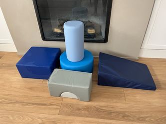 Soft stacking play set for toddlers, great for tumbling, climbing,  stacking, and building motor skills!