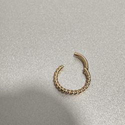 Septum Piercing 14k  Yellow Gold 