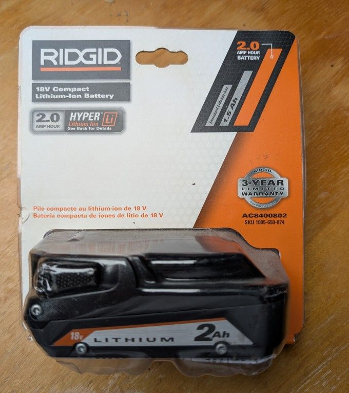 Rigid Tool Battery 2.0