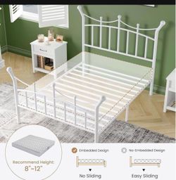 Victorian queen size Metal bed frame